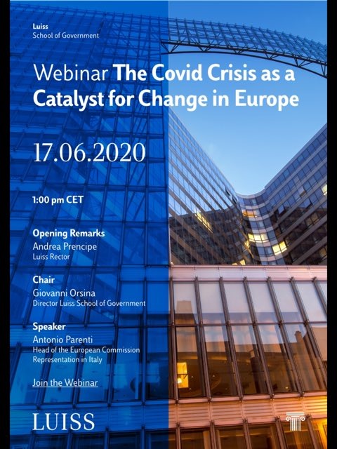 The Covid Crisis as a Catalyst for Change in Europe
